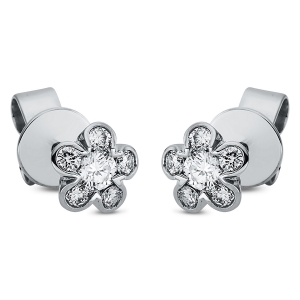Ohrstecker 18 kt RG Blume
