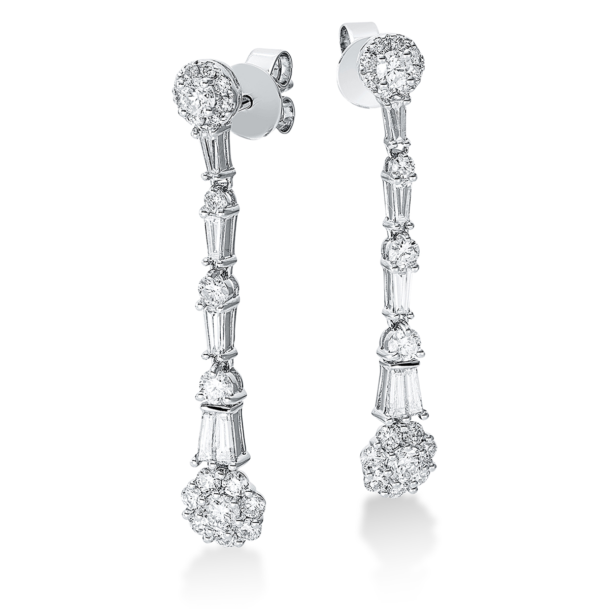 Ohrschmuck  18kt Weißgold mit 2,01ct Diamanten