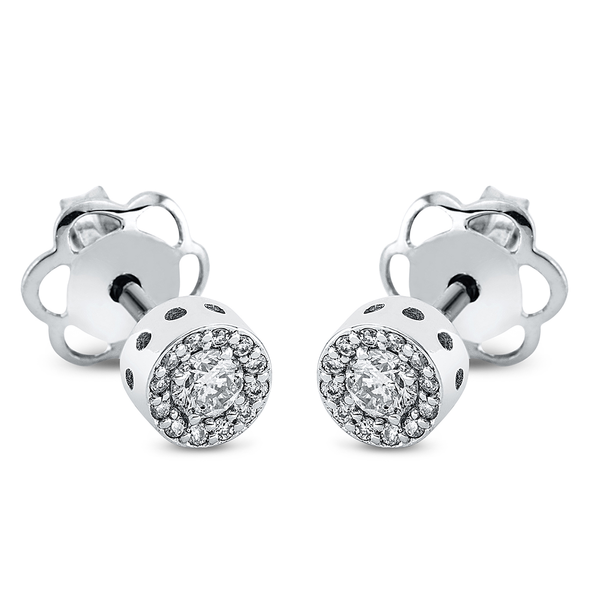 Ohrstecker 18 kt WG