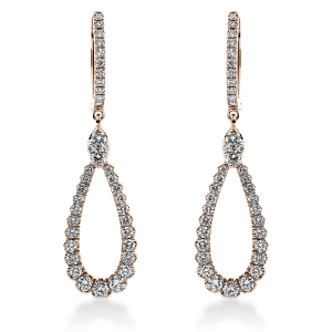 Creolen 18 kt RG Tropfen