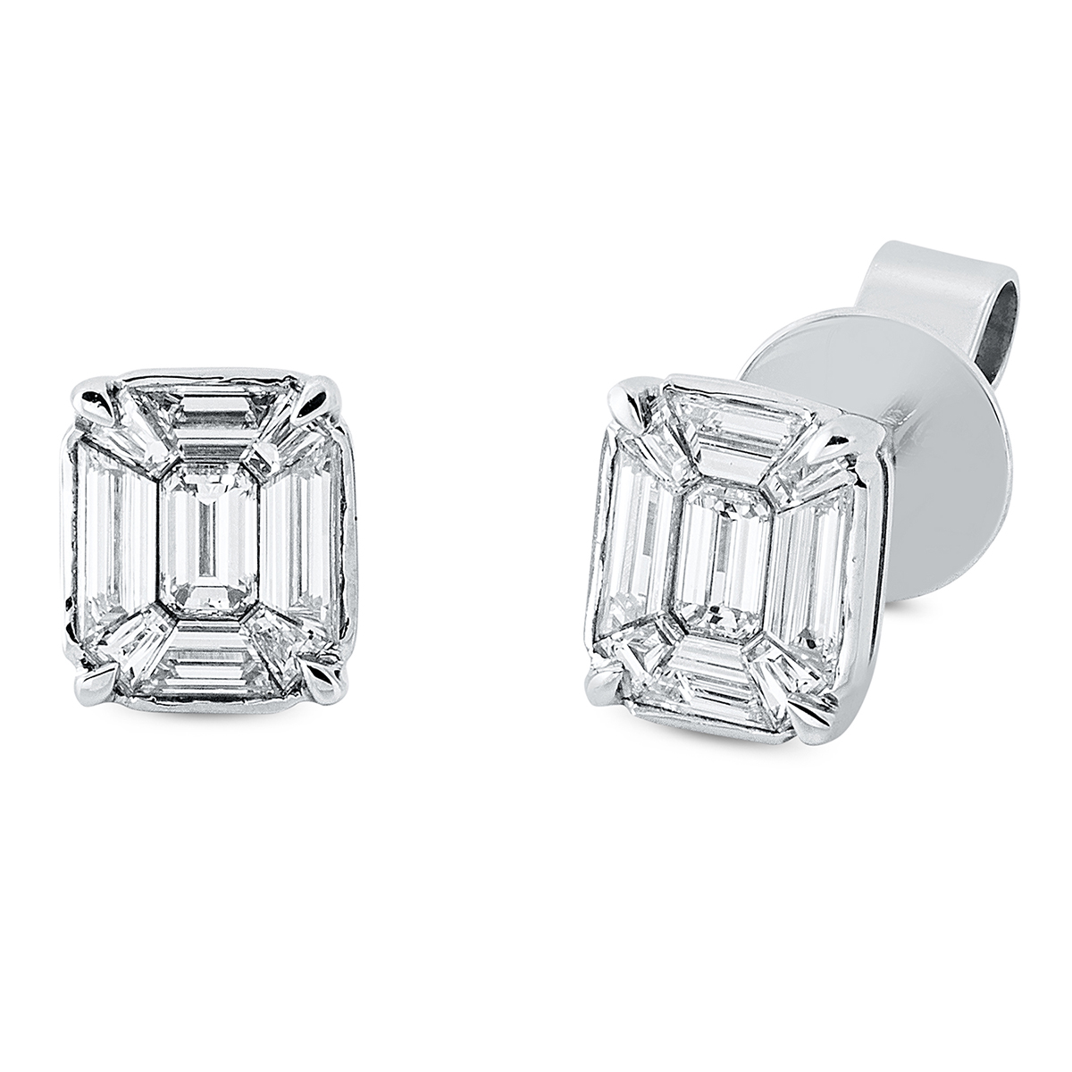 Ohrstecker 18 kt WG