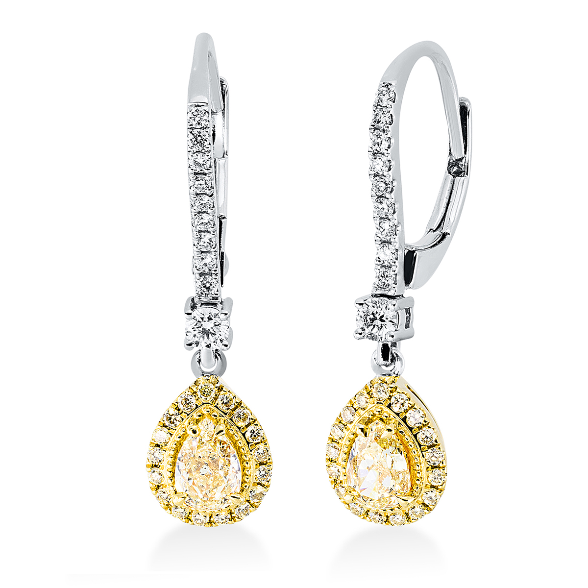 Ohrschmuck 18 kt WG+GG