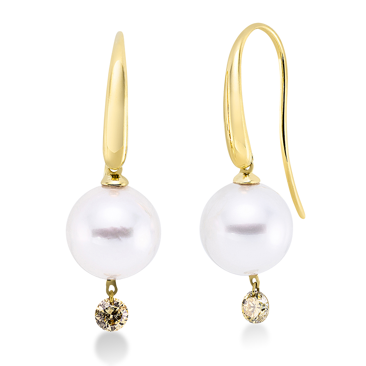 Ohrhänger  18kt Gelbgold mit 0,33ct Diamanten