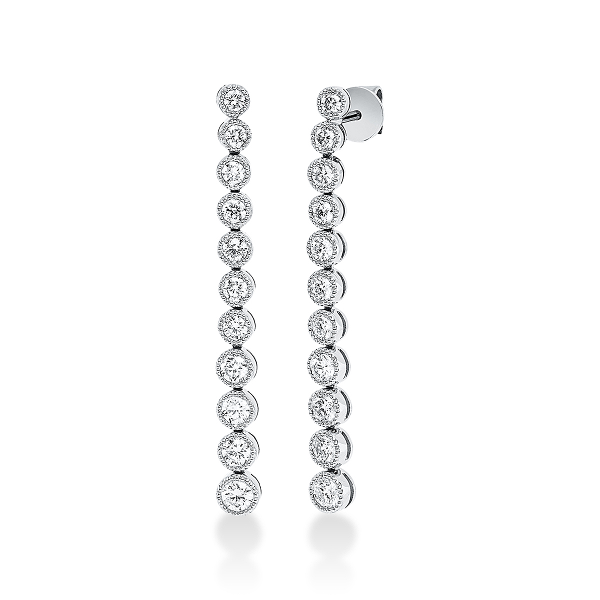 Ohrschmuck Zarge 18 kt WG