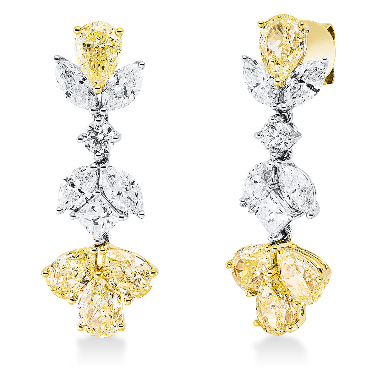 Ohrschmuck 18 kt GG+WG