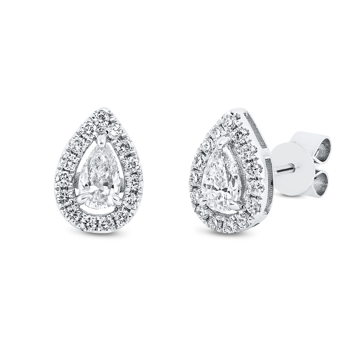 Ohrstecker 18 kt WG