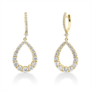 Ohrschmuck 18 kt GG Tropfen