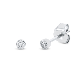Solitaire Ohrstecker  18kt Gelbgold mit 0,10ct Diamanten