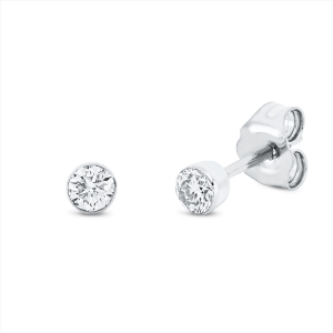 Solitaire Ohrstecker  18kt Gelbgold mit 0,20ct Diamanten