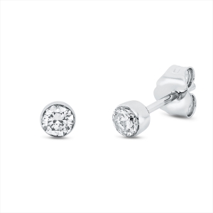 Solitaire Ohrstecker  18kt Gelbgold mit 0,30ct Diamanten