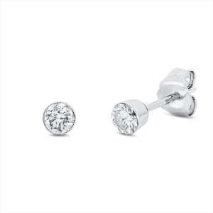 Solitaire Ohrstecker  18kt Gelbgold mit 0,40ct Diamanten