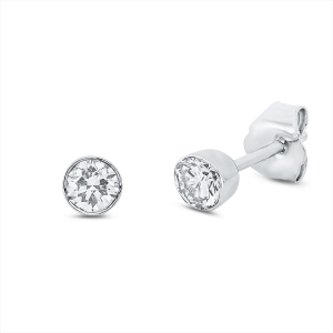 Solitaire Ohrstecker  18kt Gelbgold mit 0,50ct Diamanten