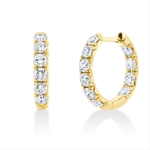 Creolen  18kt Gelbgold mit 1,37ct Diamanten
