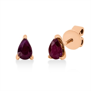 Ohrstecker 3er-Krappe 18 kt RG Tropfen