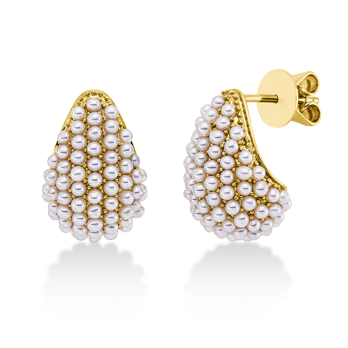 Ohrstecker  18kt Gelbgold mit 0,00ct Diamanten
