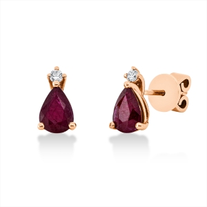 Ohrstecker 18 kt RG Tropfen