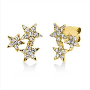 Ohrschmuck 18 kt GG Stern