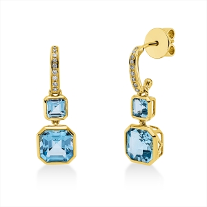 Ohrschmuck Zarge 18 kt GG