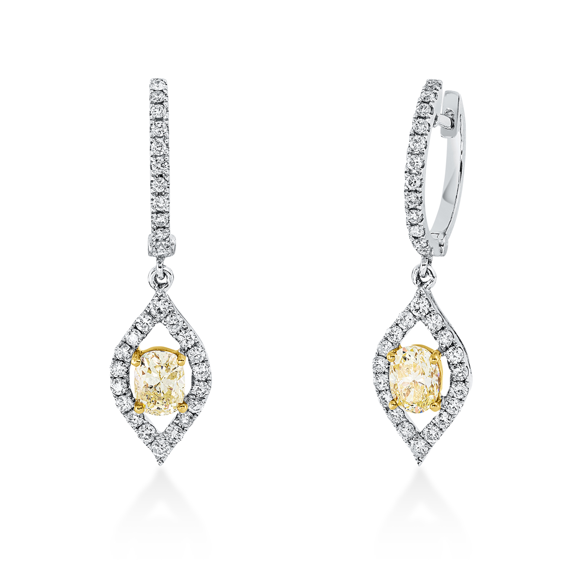 Ohrschmuck 18 kt WG+GG