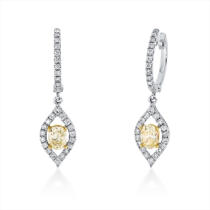 Ohrschmuck 18 kt WG+GG