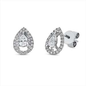 Solitaire Ohrstecker  18kt Gelbgold mit 0,40ct Diamanten