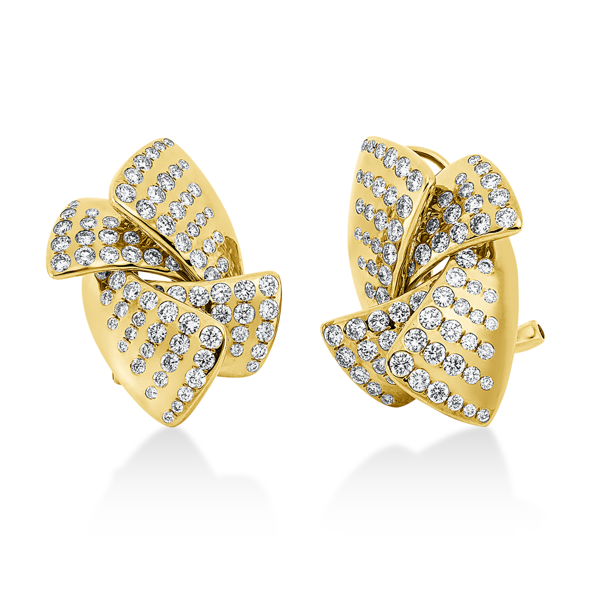 Creolen  18kt Gelbgold mit 2,12ct Diamanten