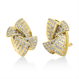 Creolen  18kt Gelbgold mit 2,12ct Diamanten
