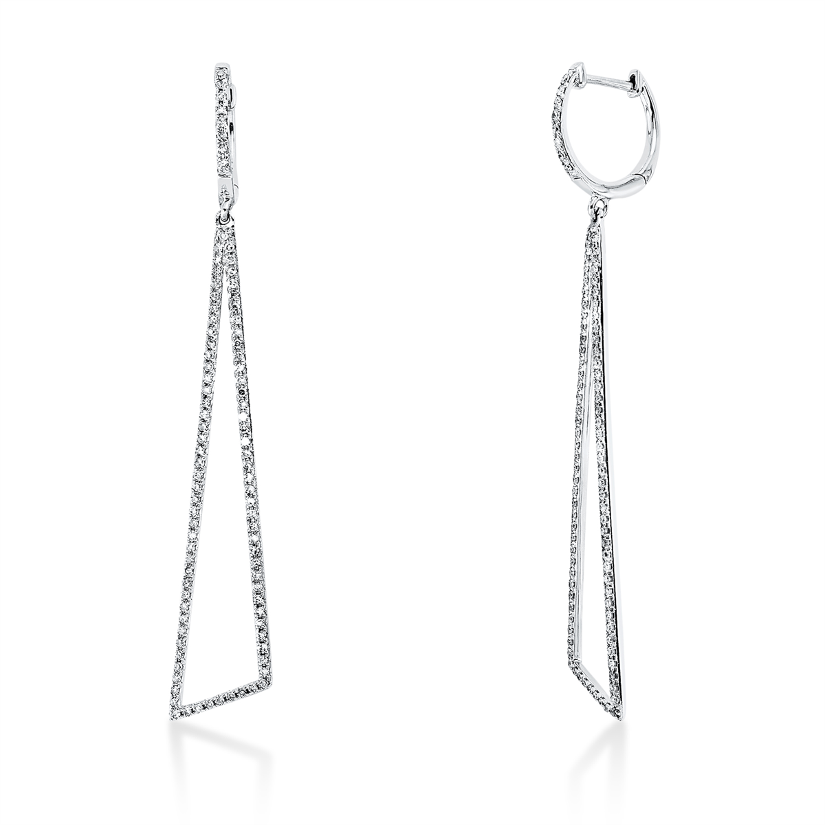 Ohrschmuck  14kt Weißgold mit 0,73ct Diamanten