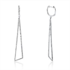 Ohrschmuck  14kt Weißgold mit 0,73ct Diamanten