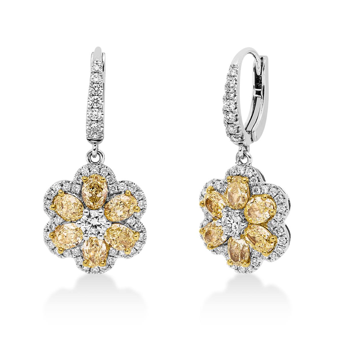 Ohrschmuck 18 kt WG+GG