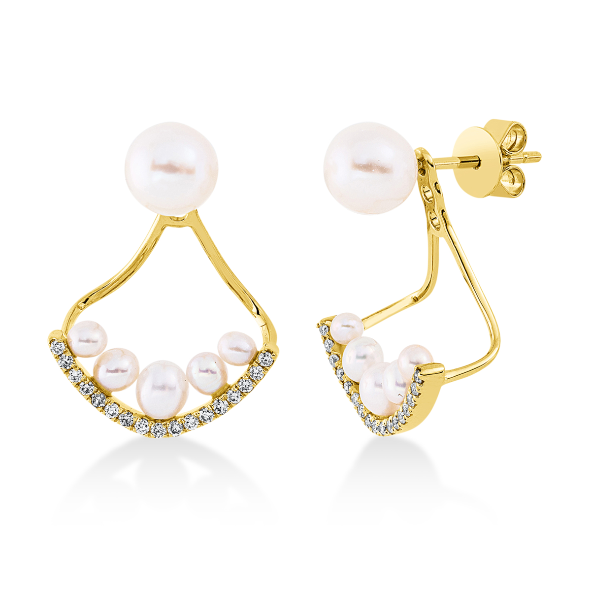 Ohrschmuck  18kt Gelbgold mit 0,12ct Diamanten