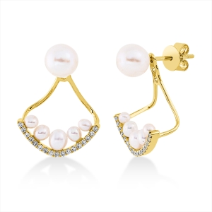 Ohrschmuck  18kt Gelbgold mit 0,12ct Diamanten