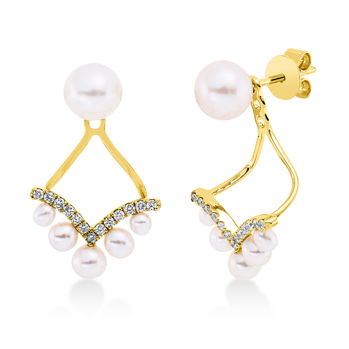Ohrschmuck  18kt Gelbgold mit 0,13ct Diamanten
