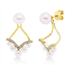 Ohrschmuck  18kt Gelbgold mit 0,13ct Diamanten