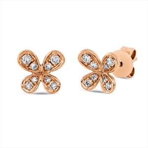 Ohrstecker 18 kt RG Schmetterling