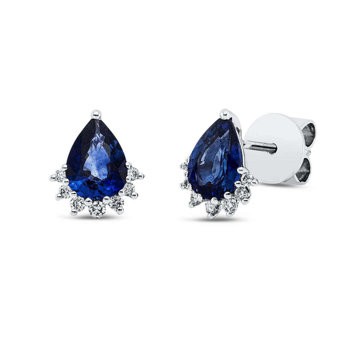 Ohrstecker 18 kt WG Tropfen