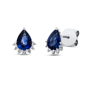 Ohrstecker 18 kt WG Tropfen