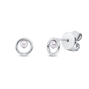 Ohrstecker  18kt Weißgold mit 0,00ct Diamanten