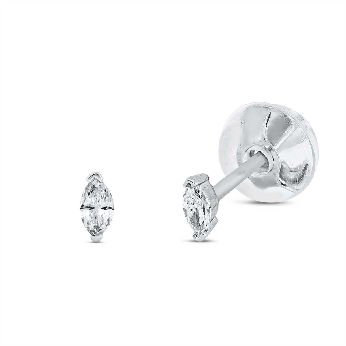 Ohrstecker 18 kt WG