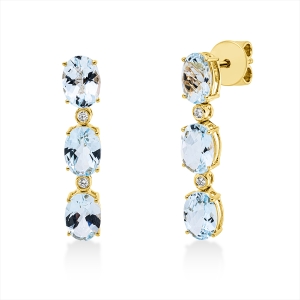 Ohrschmuck 4er-Krappe 18 kt GG