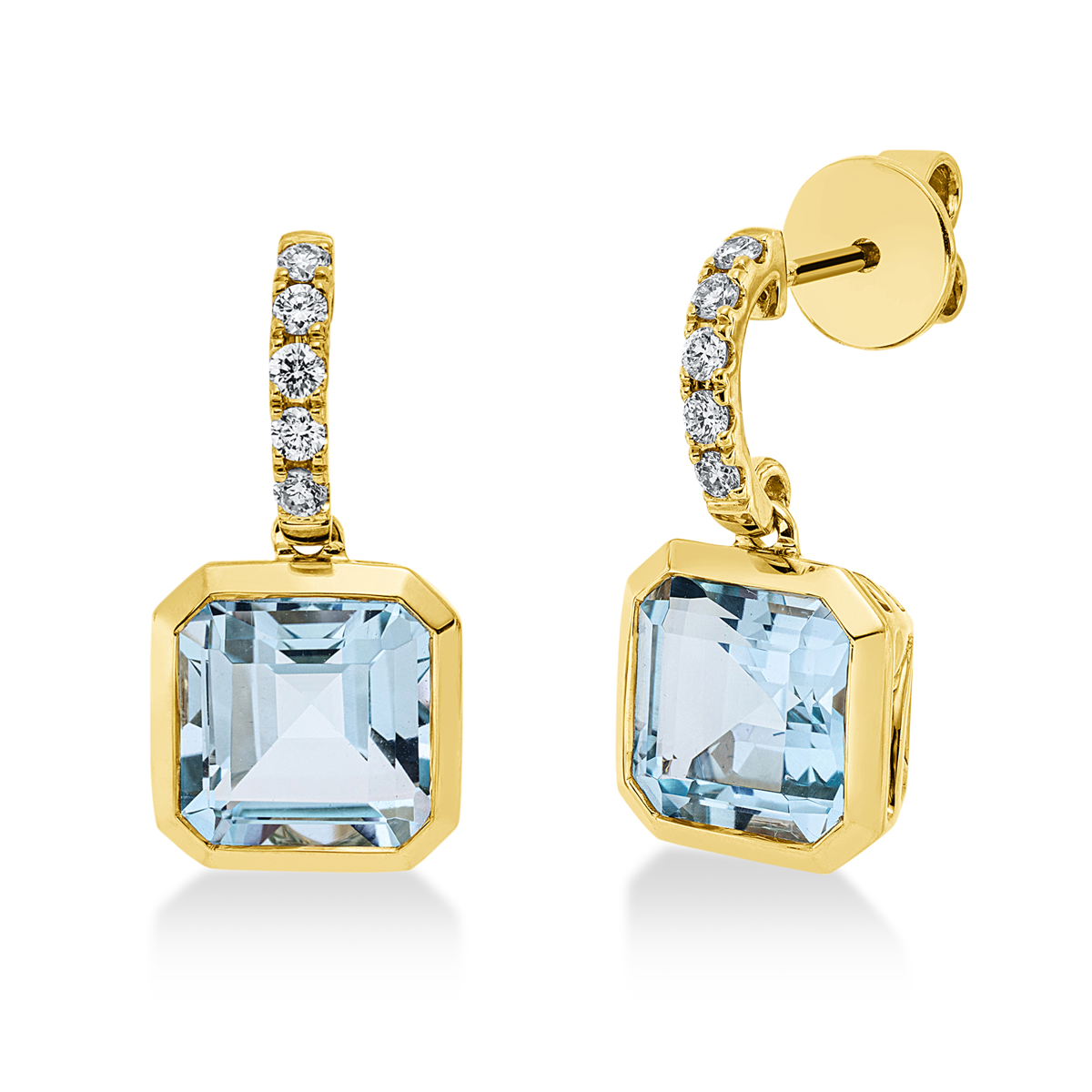 Ohrschmuck Zarge 18 kt GG