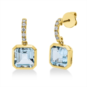 Ohrschmuck Zarge 18 kt GG