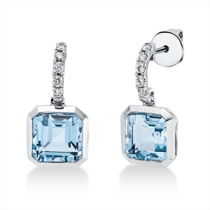 Ohrschmuck Zarge 18 kt GG
