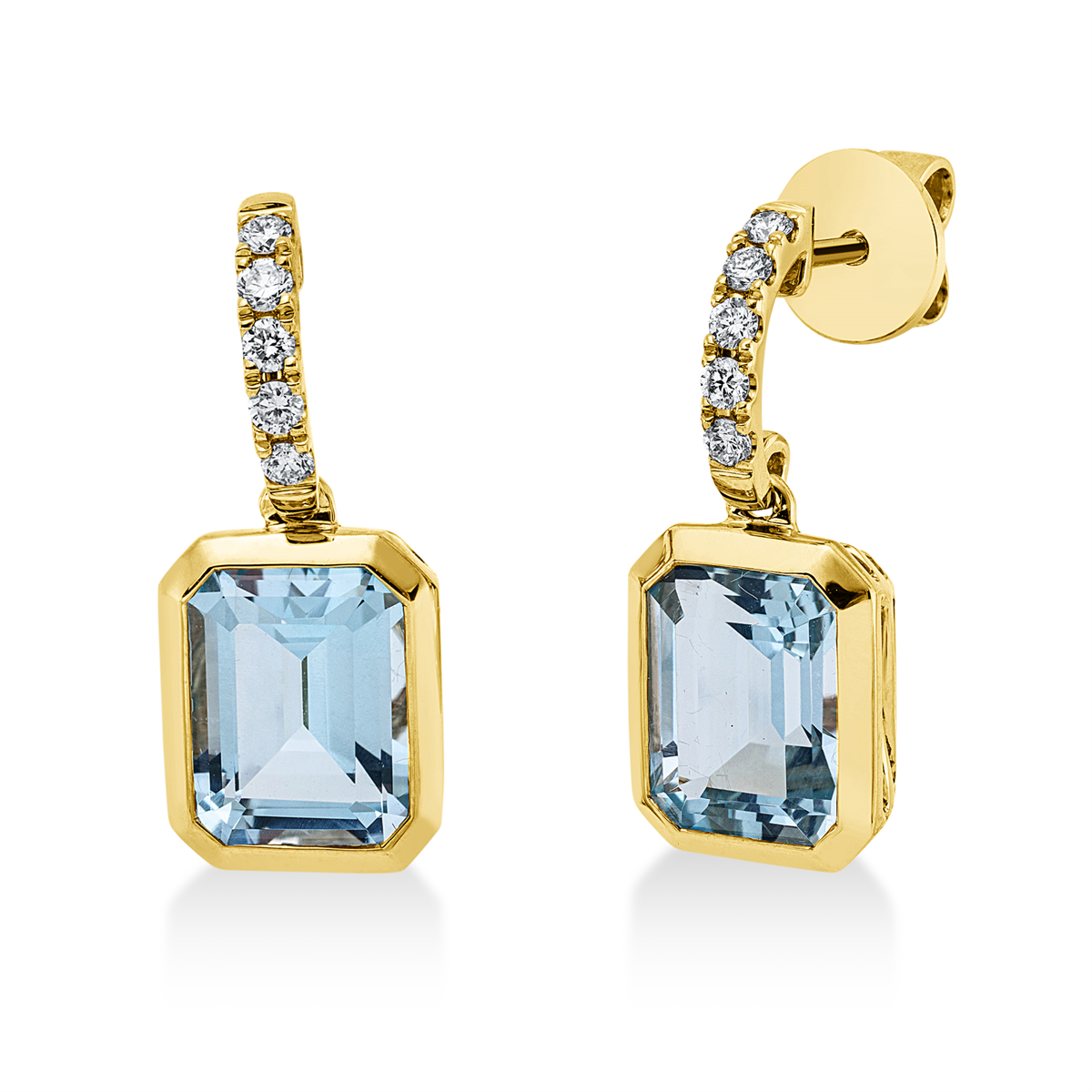 Ohrschmuck Zarge 18 kt GG