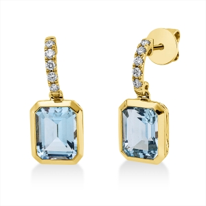 Ohrschmuck Zarge 18 kt GG