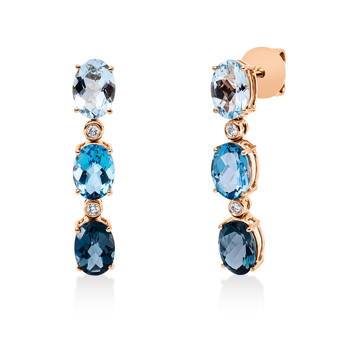 Ohrschmuck 4er-Krappe 18 kt RG