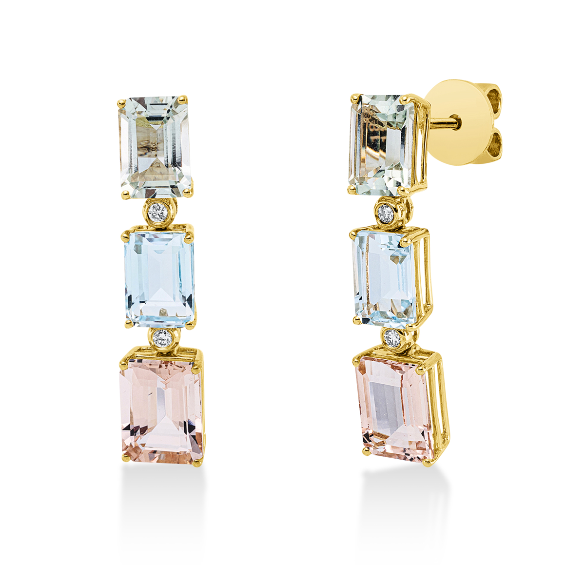 Ohrschmuck 4er-Krappe 18 kt GG
