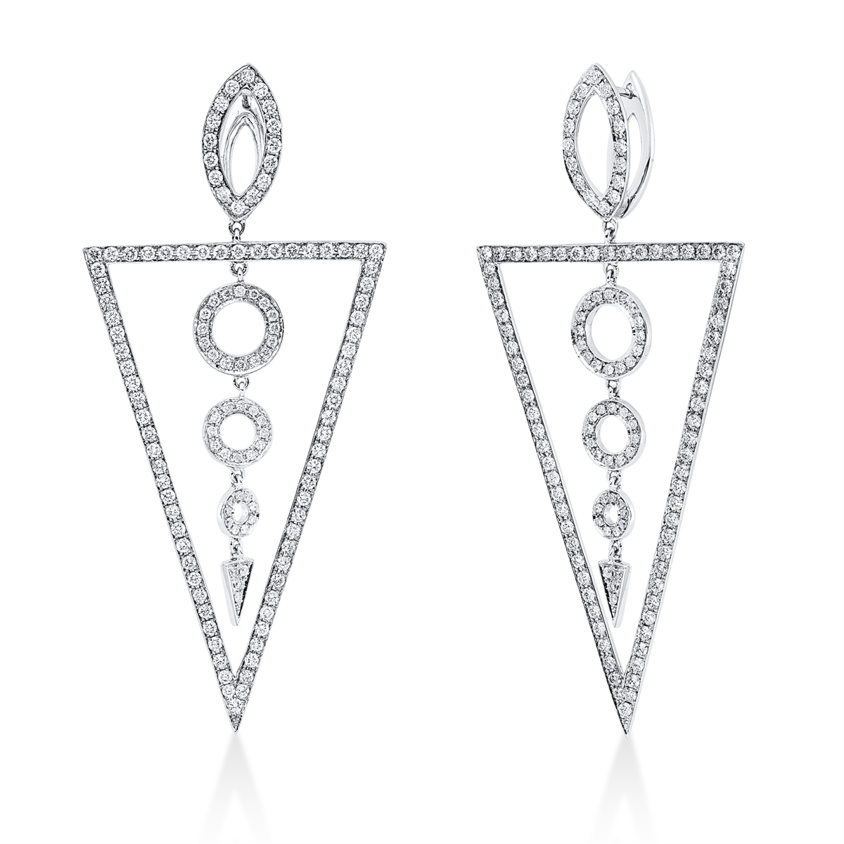 Ohrschmuck  18kt Weißgold mit 2,33ct Diamanten