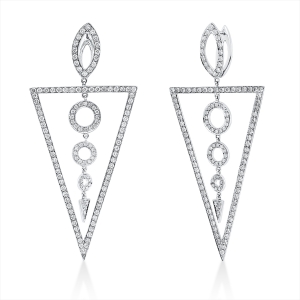 Ohrschmuck  18kt Weißgold mit 2,33ct Diamanten