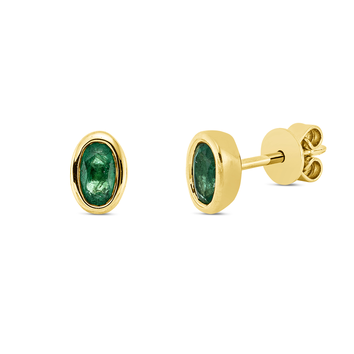 Ohrstecker Zarge 18 kt GG